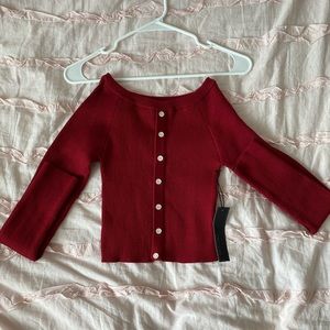 Fashion Nova Off the shoulder cropped sweater. NWT